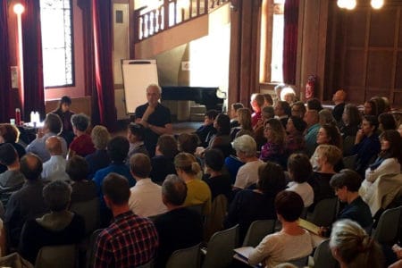 Saki Santorelli Presenting At A Mindfulness Workshop In Paris